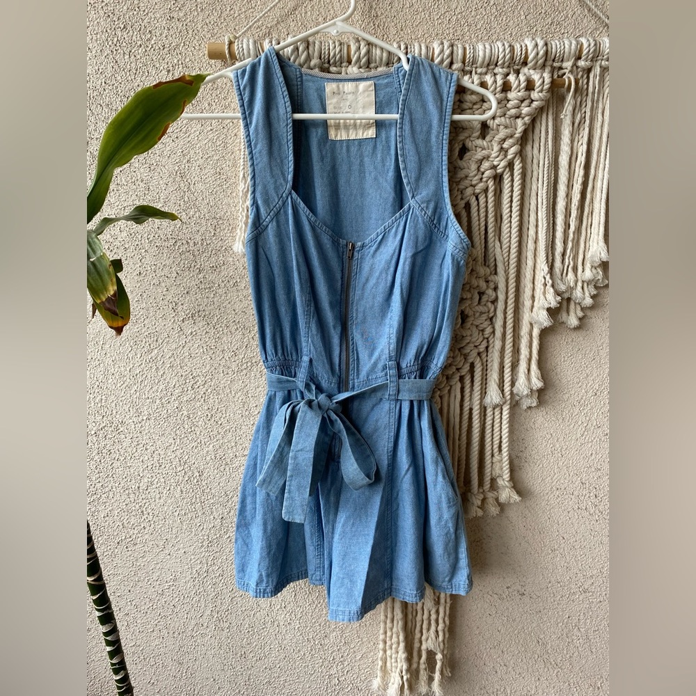 Vintage Y2K free people romper size 0 denim